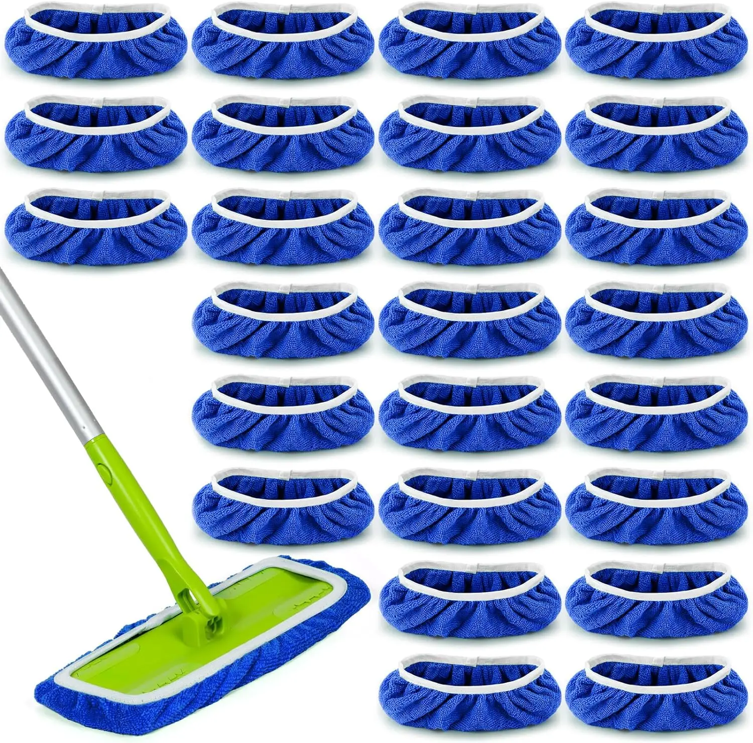 Reusable Mop Pads Microfiber Washable Wet Pads Compatible with  Pads Refill Dry Sweeping Cloths