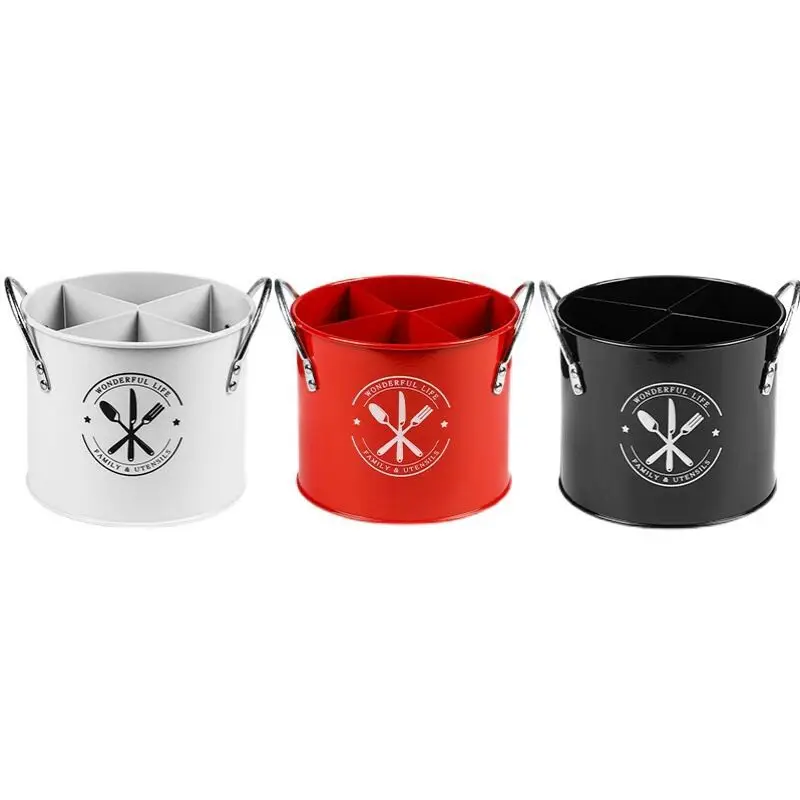 Multifunctional Storage Bucket Tableware Storage Shelf Fork Spoon Chopsticks Tube Household Kitchen Utensil Storage Box Tools