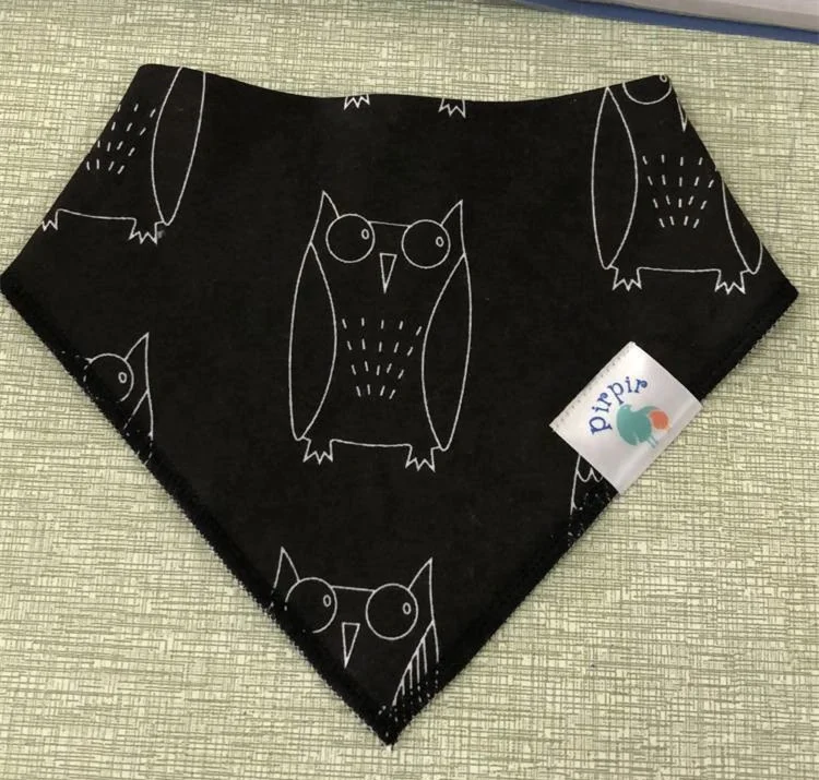 Антибактериальный мягкий однотонный детский Слюнявчик с принтом Слюнявчики с защелками детские слюнявчики