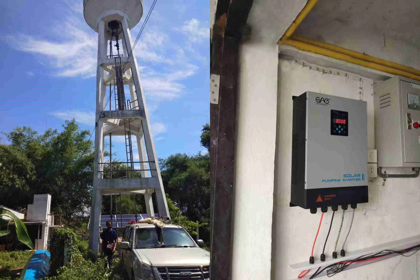 Инвертор постоянного тока в переменный 4KW солнечный инвертор насоса со слежением за максимальной точкой мощности и частотно-регулируемым приводом 380v