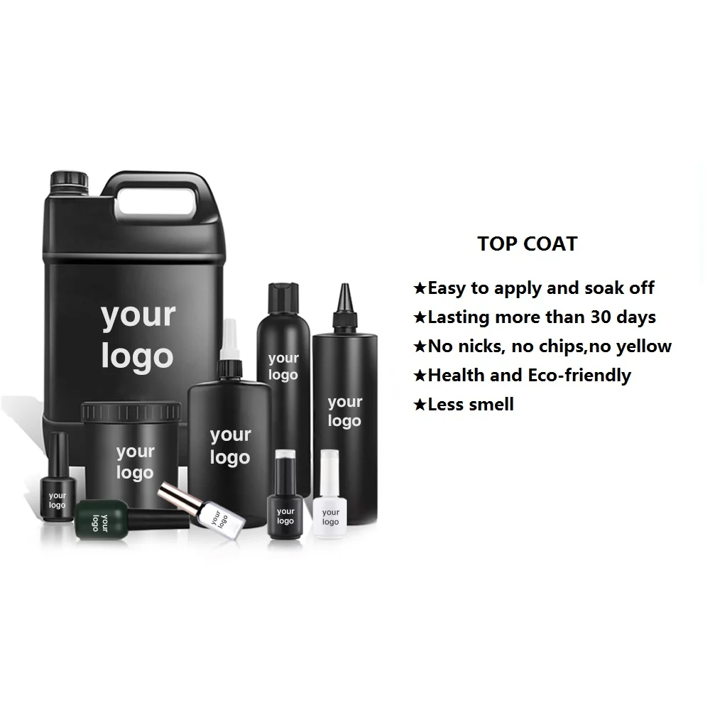 High Quality Wholesale Nail Supplies Soak Off Uv Gel Nail Polish Top Coat