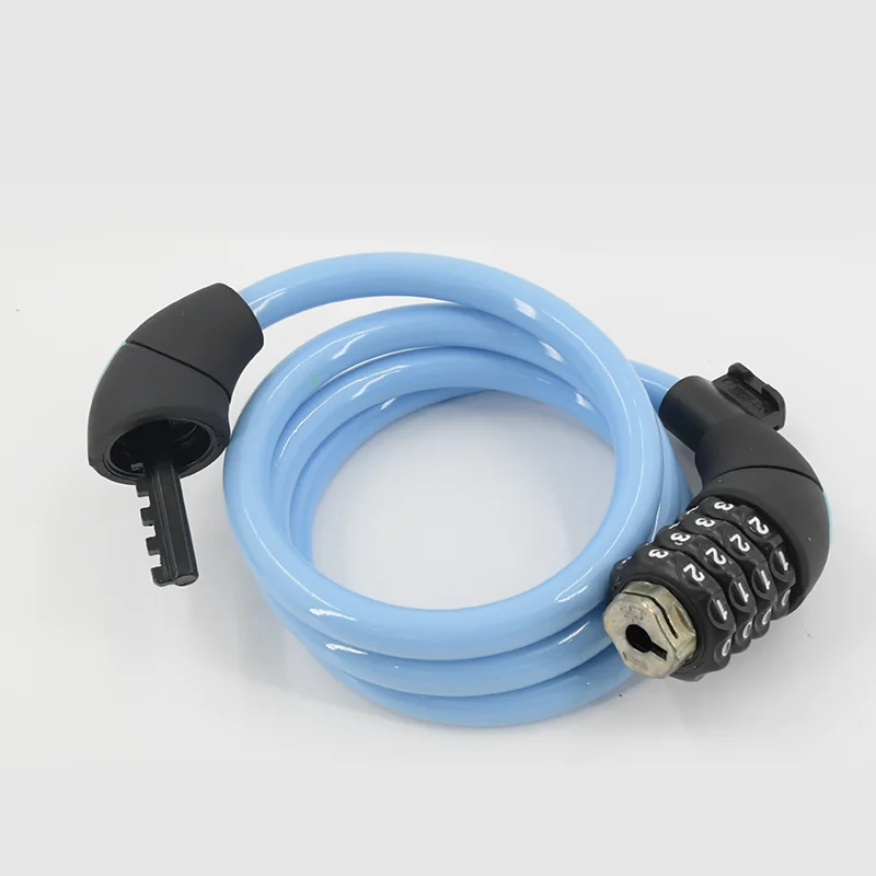 Bicycle lock Anti-theft 4 Foot Pvc Coating Steel Anti-scratch Coating Mountain Road Bike Bicycle Cable Lock