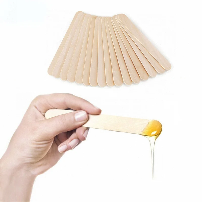 Professional Care Help HOT Melt Wax Tongue Depressor Wooden Stick for Depilatory Tools