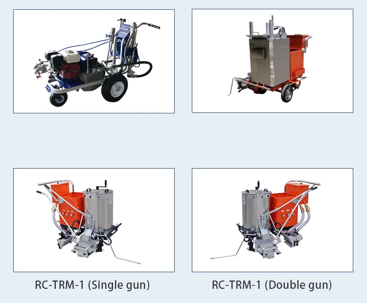 Road marking machine cold spraying striping lines uniform and straight road marking cold plastic machine
