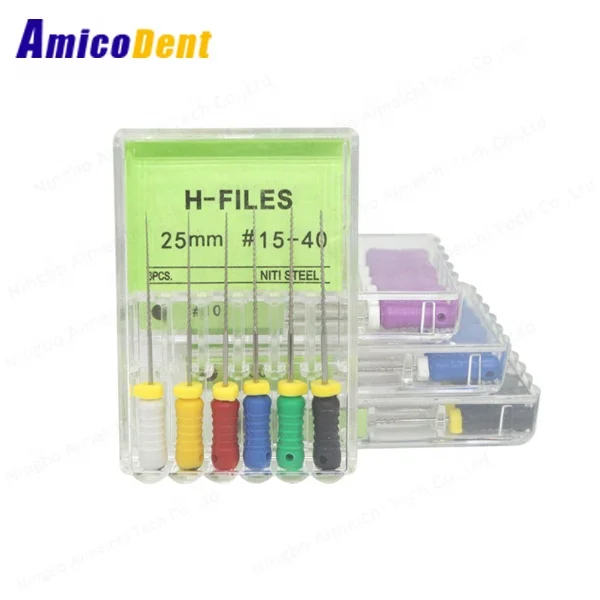 AMICODENT Niti Reamers Hand use for Endo Treatment Root Canal Accessories K H R file