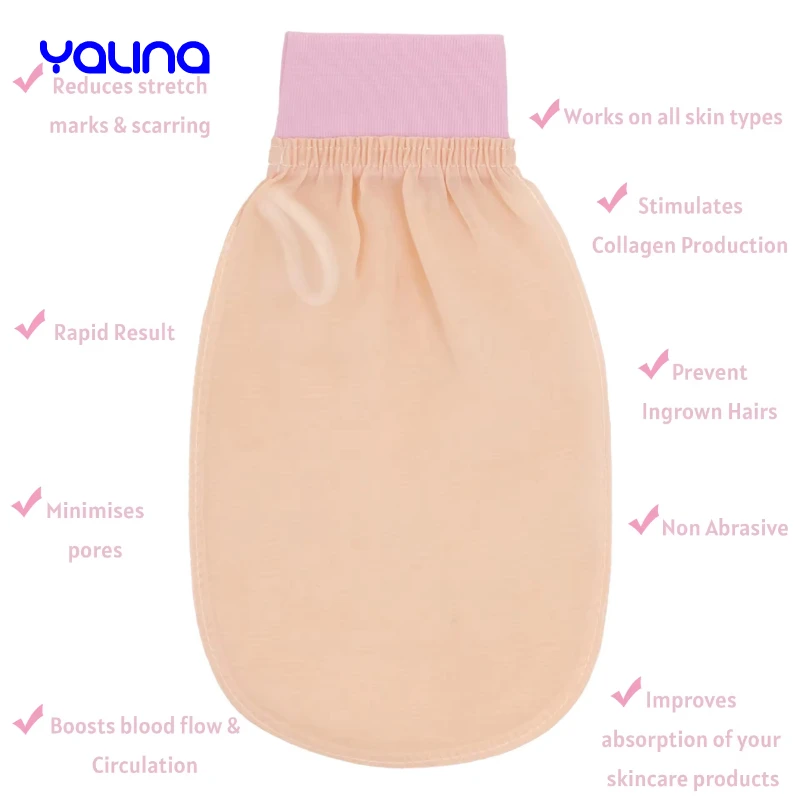 RST Super Soft Deep Skin Bath Cleaning Viscose Body Mitts Turkey Shower Exfoliating Silk Glove