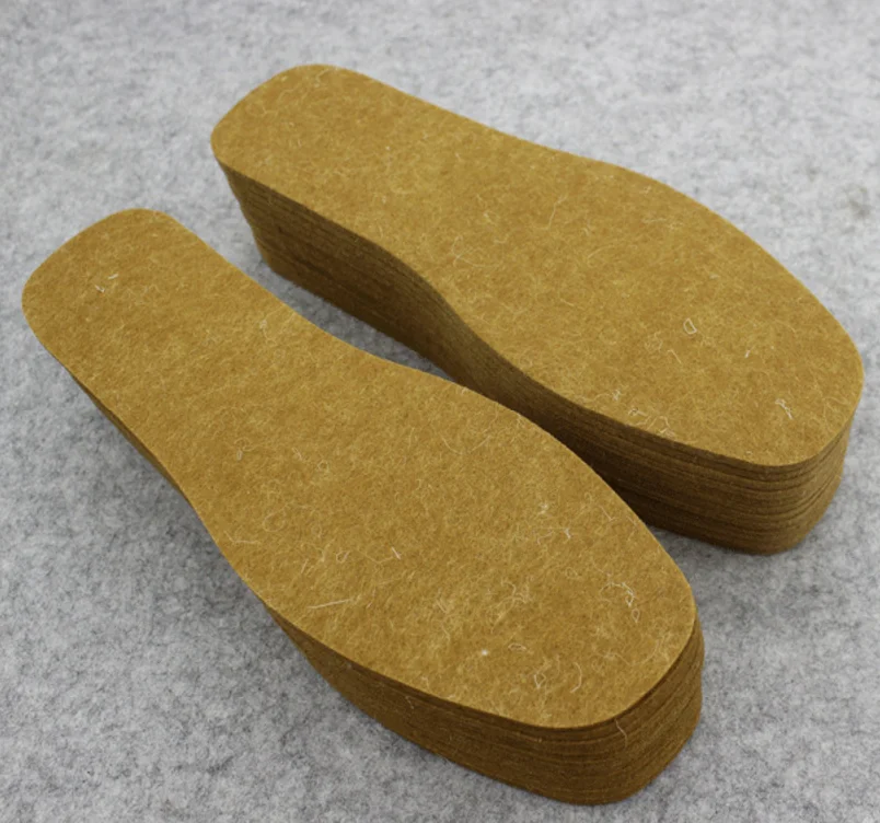 Factory directly selling high quality fiber orthopedic insole board pure wool felt shoe insole