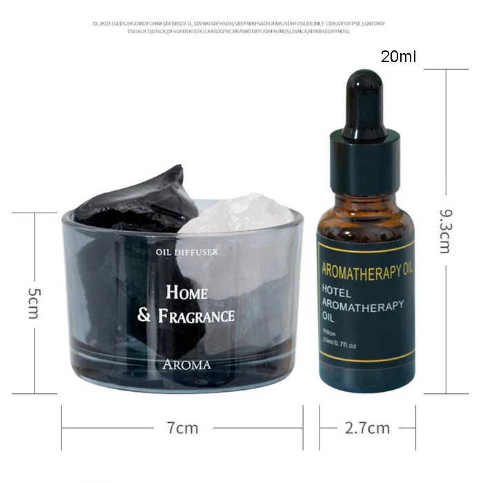 Home Art Ornament Decor Perfume Fragrance Crystal Mineral Salt Stone Rock Aromatherapy Room Hotel Aroma Diffuser & Essential Oil