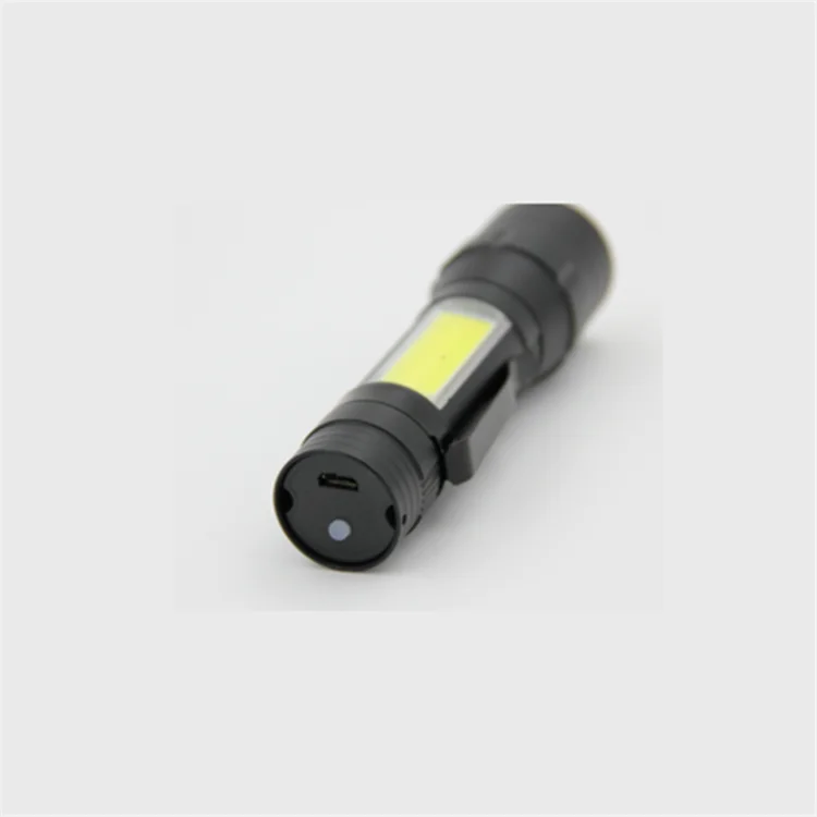 Factory Cheap Price Led Flashlights Torches Small Pocket Torch Light Plastic Rechargeable Flashlight