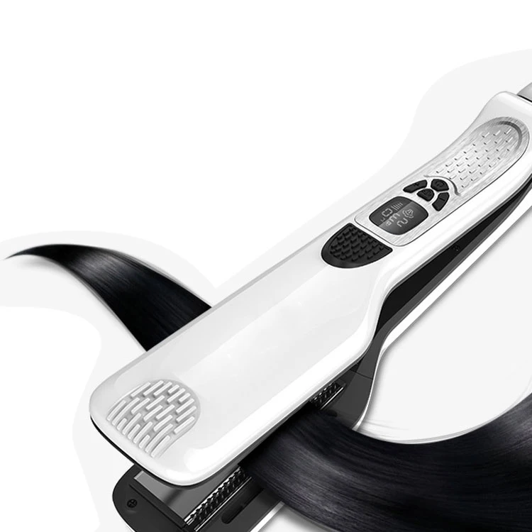 Quick sell hot steam can be customized hair straightener flat iron for straight hair and curly hair led display