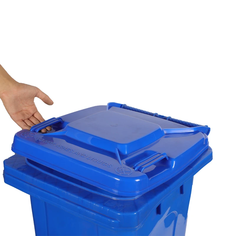 Good Quality Durable Rectangular Plastic Dustbin Waste Garbage Bin Trash Can with Lid