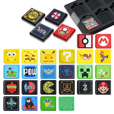 Portable Game Card Storage Case for Nintendo Switch Holder Shell Box with 12 Slots NS OLED