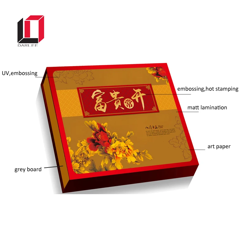 China high quality paperboard luxury mooncake box
