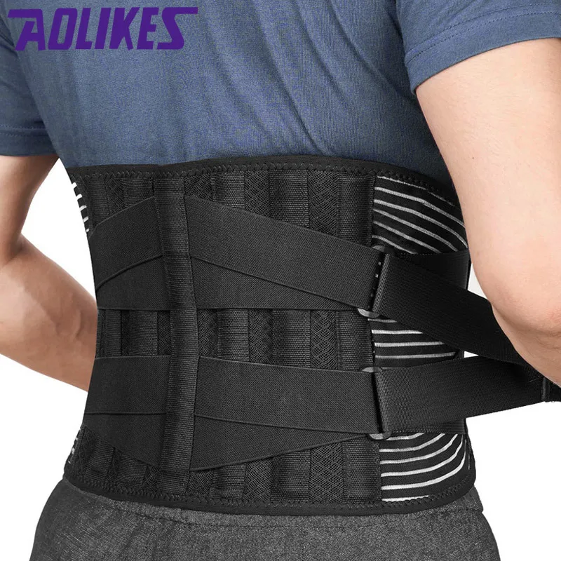 Factory Plus large size neoprene grey girdle pull elastic band strong waist brace lumbar support belt for men women