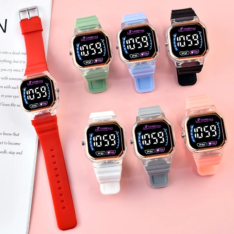 Best Sell Cheap M3 cool fashion square wristwatch digital led back-light hand wrist led electronic watches