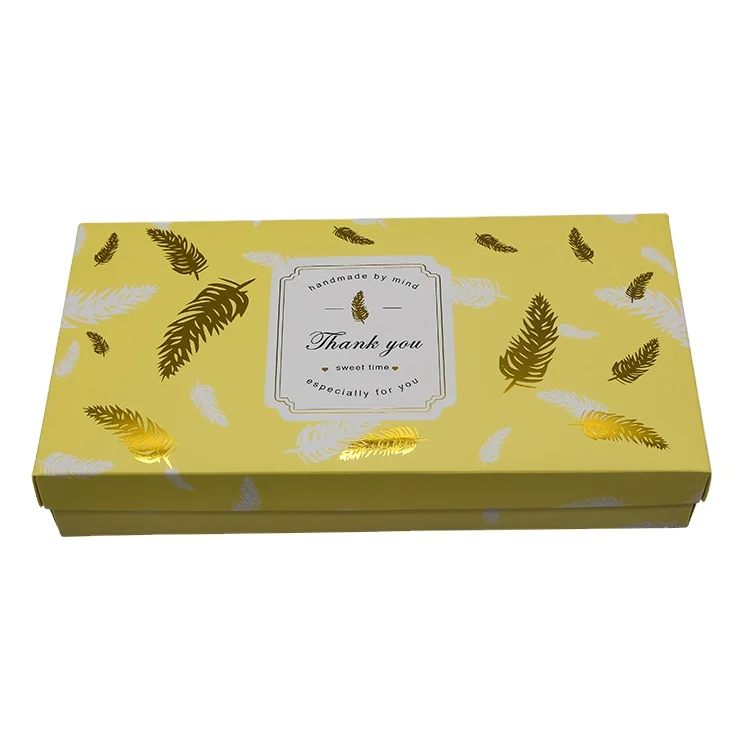 Custom Recyclable Beautiful Puff Cake Paper Box Wholesale Candy Packaging Ideas Empty Chocolate Gift Box for Anniversary