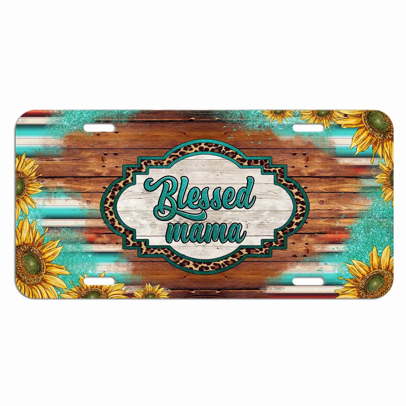 Blessed License Plates, Decorative Car Front Metal Car Plates, Vanity Tags, Aluminum Novelty License Plates 6X12 Inch