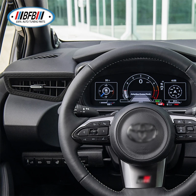 Carbon Fiber Interior Trim Dashboard air vent Trim For Toyota Corolla GR 2023+