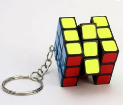 Mini ABS KeyChain Creative Magic Cube High Quality Cube Puzzle Classic Toys Key Chain