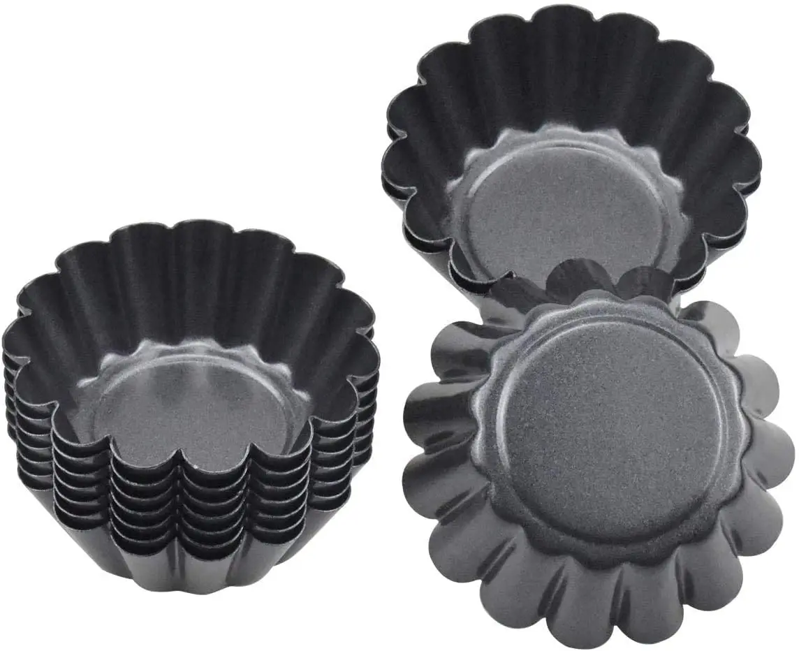 Hot Selling Mini Tart Pan for Baking Carbon Steel Baking Cupcake Cookie Cake Egg Tart Mould Fruit Pie Plate Pudding