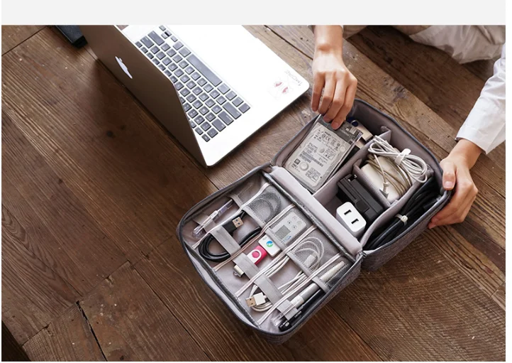 hight quality electronic gadget organizer electronic pill organizer box travel electronic organizer