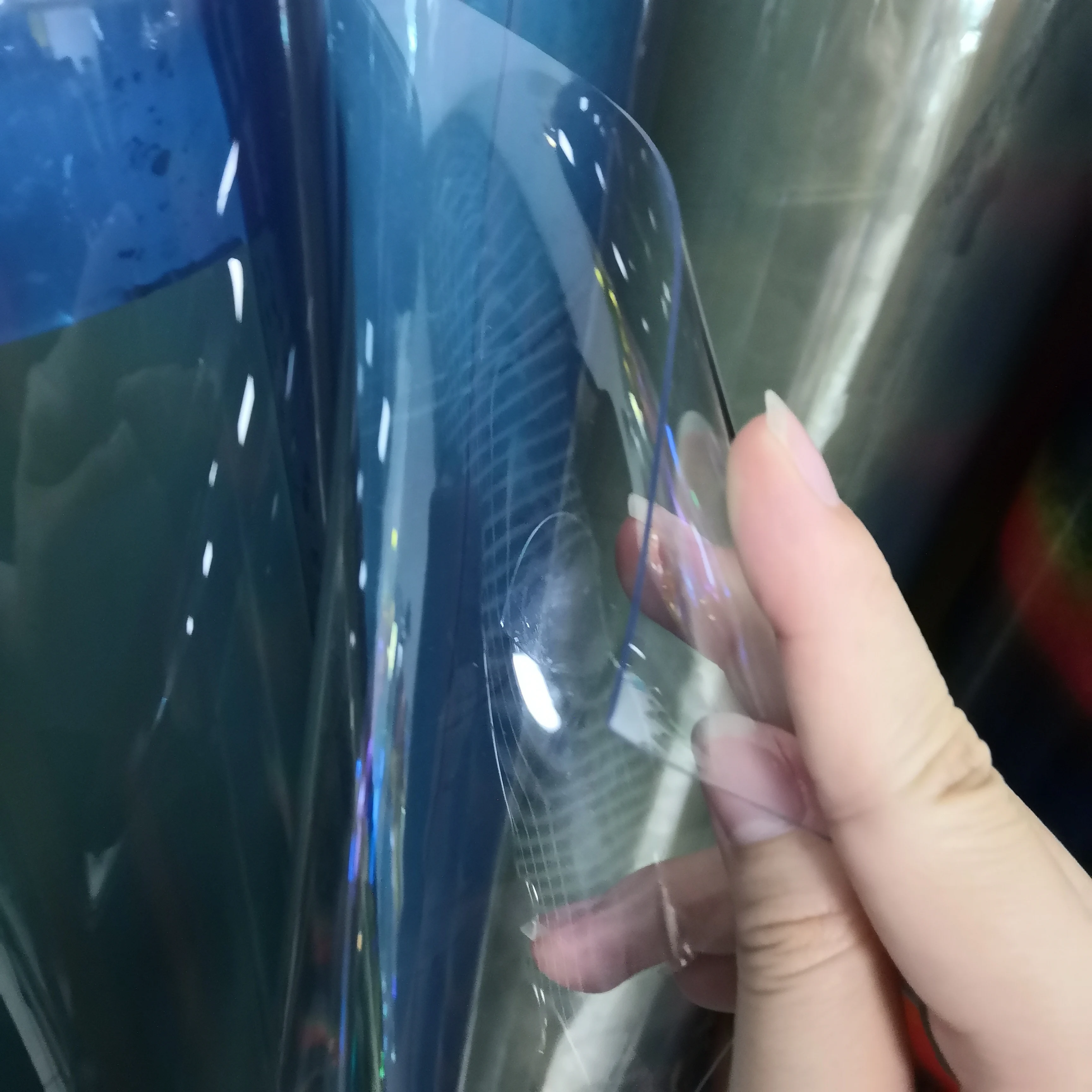 0.8mm Factory Manufacture PVC Vinyl Transparent Clear Film Sheet PVC Transparent Tablecloth Table Mat