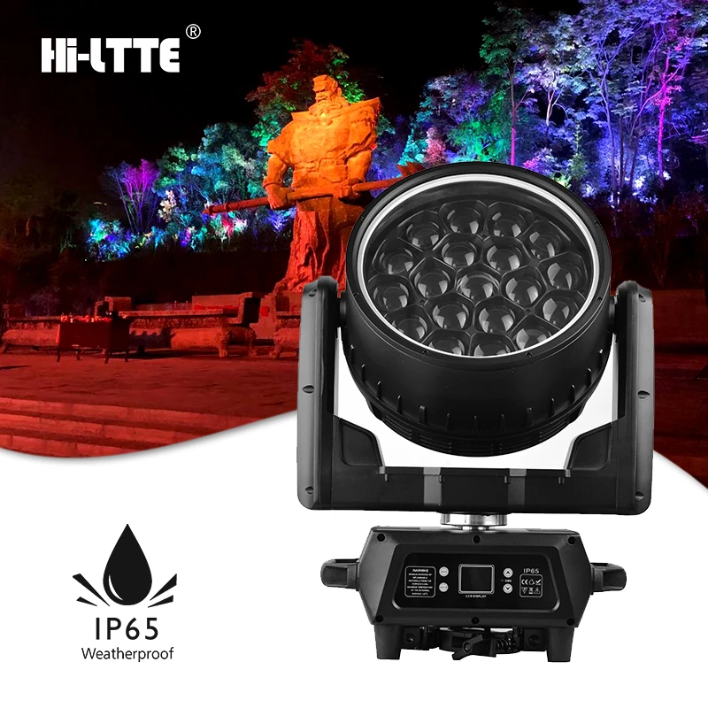 Outdoor Led RGBW 4in1 moving head DMX light night club DJ Stage 19x40w moving head wash bee eye moving head light