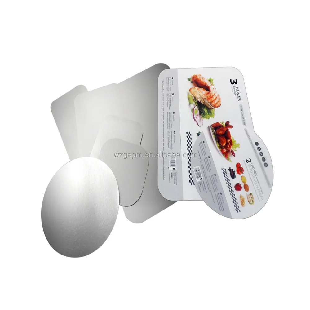 
Hot Sale Aluminium Foil Board Lids Paper Lids For Aluminum Foil Container 