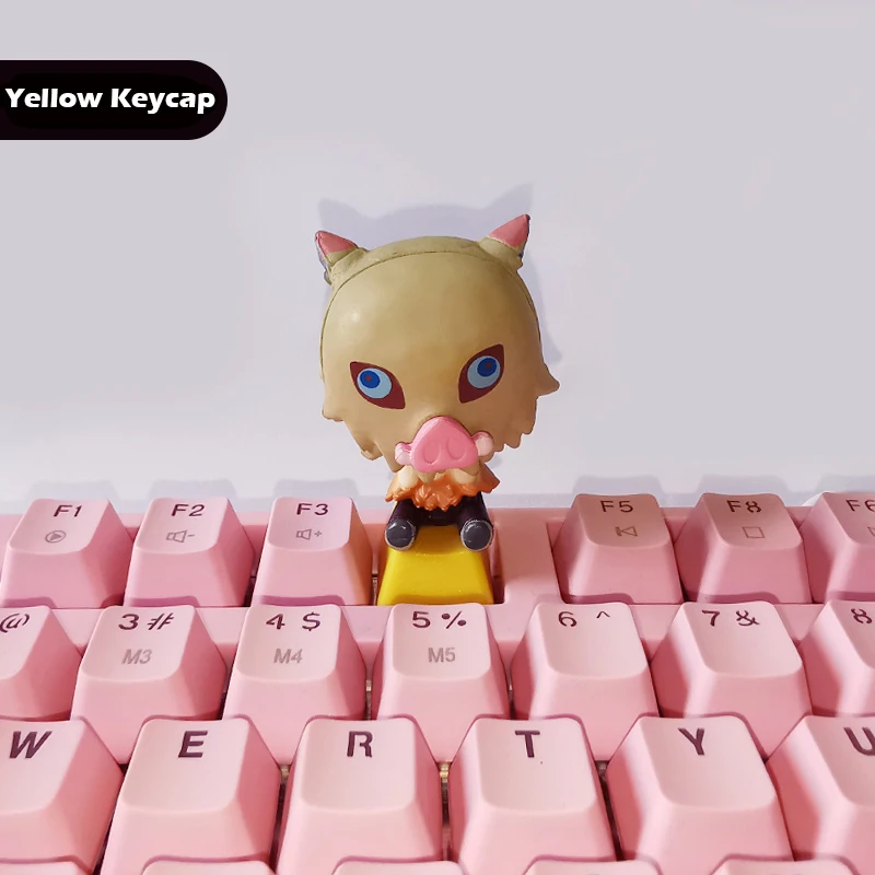 Demon Slayer 3D  R4 Artisan ESC Keycap for Mechanical Keyboard Anime Cartoon Decoration Translucent Personalized Keycaps