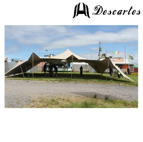Aluminum pole frame outdoor flexible stretch tent for large events