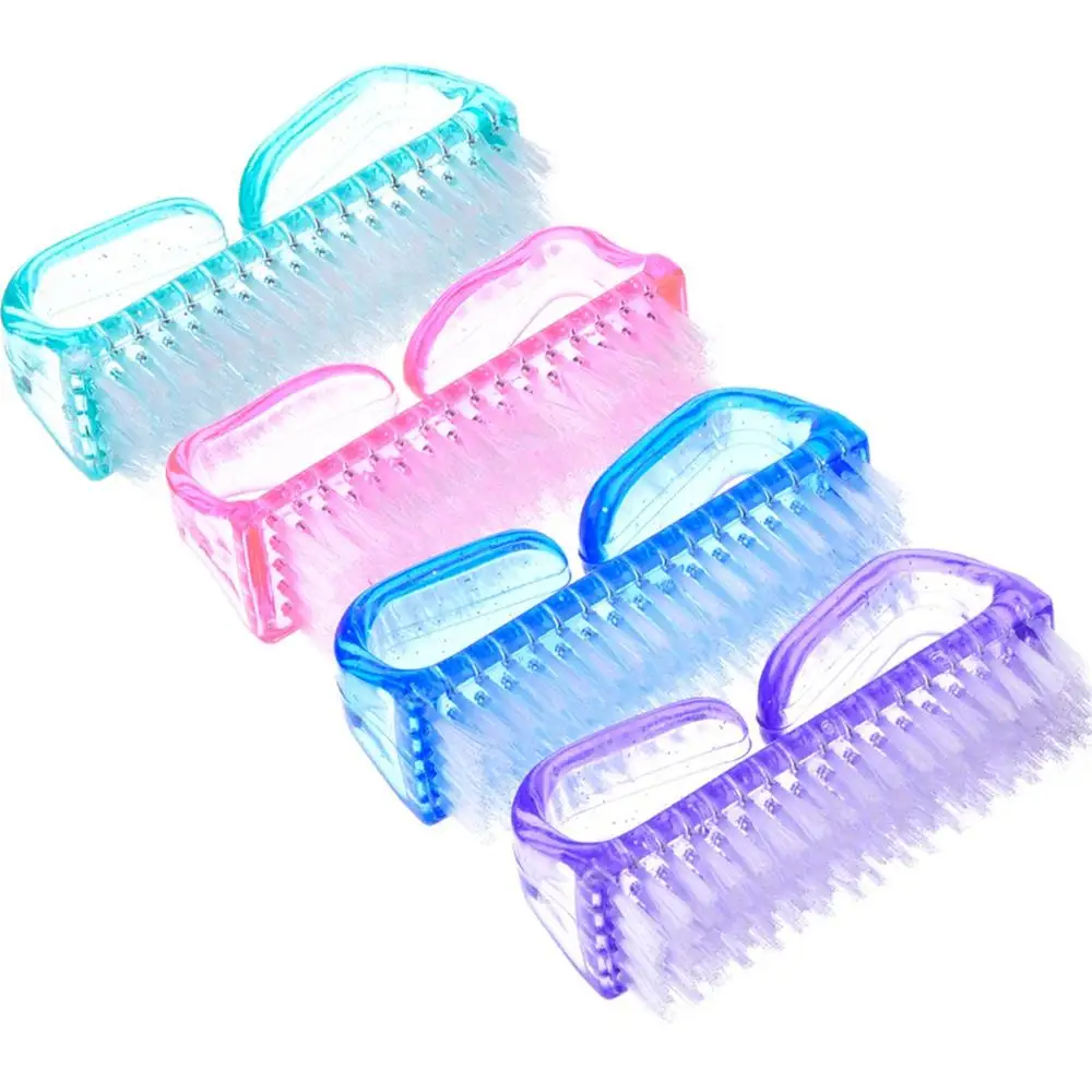 Factory Direct Nail Brush Soft Remove Dust Nail Art Plastic Cleaning Brush For Toes And Nails Cleaner Pedicure Brushes