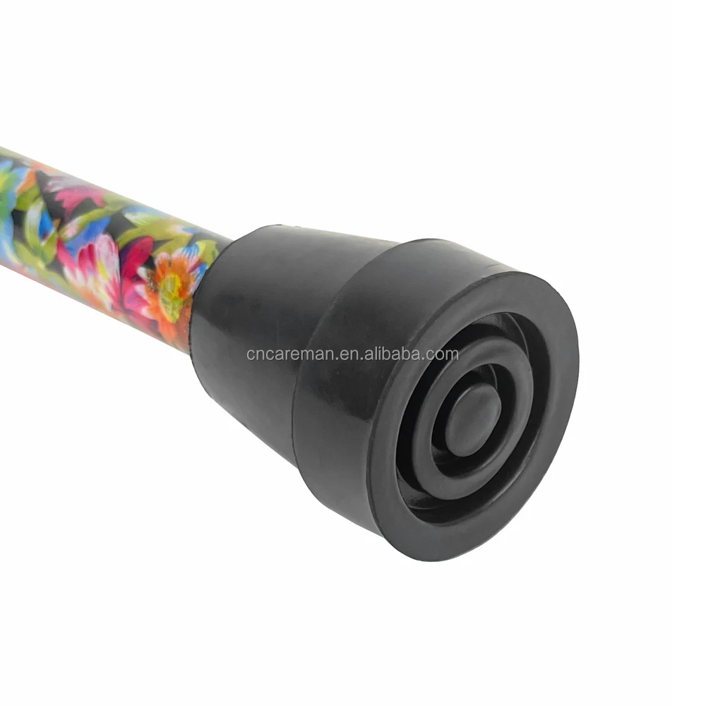 Colored print Floral Aluminum Folding Cane Walking Stick Decorative Collapsible Retractable Adjustable Heights for Lady Blossoms