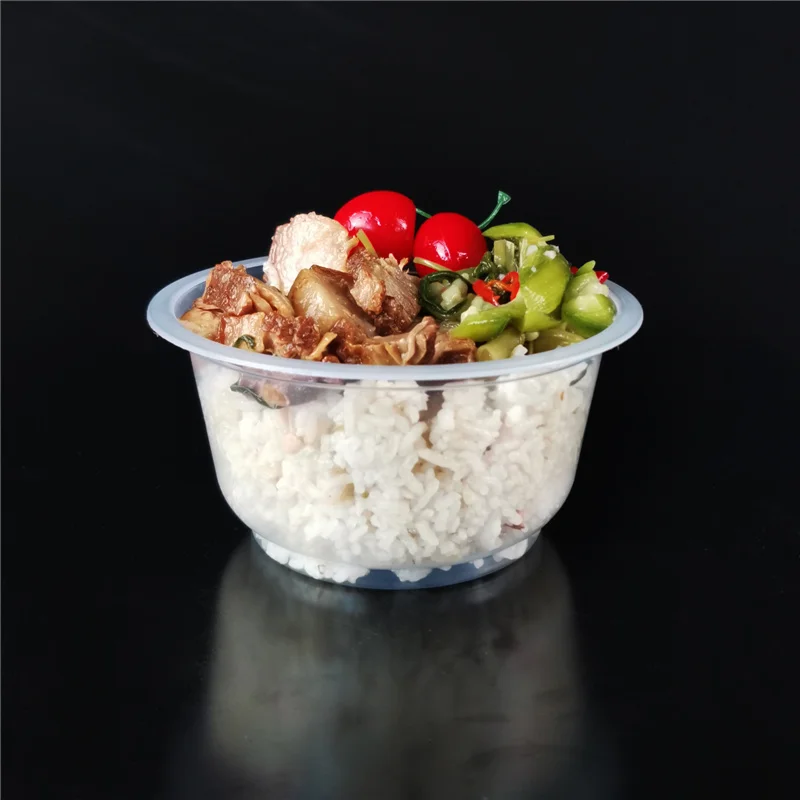 
 Одноразовая пищевая упаковка PP 20 унций, безопасная миска для вынимания из микроволновой печи  