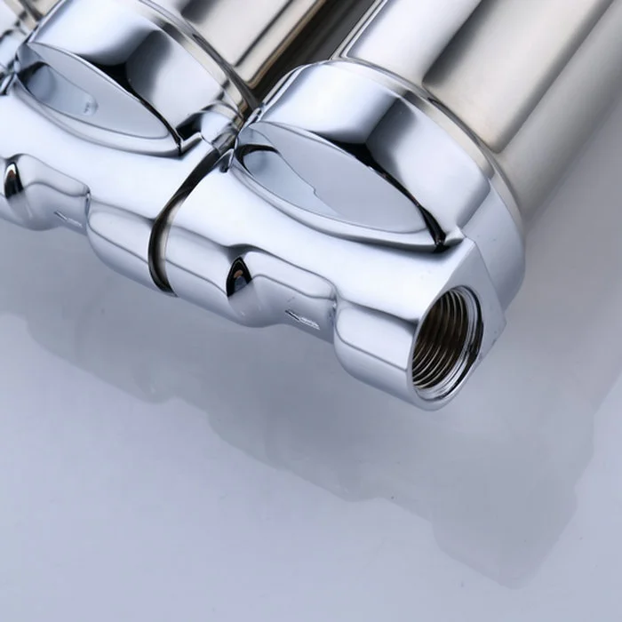 HONG HUI QY3-10A Stainless Steel 304 Three Stages Under-sink Water Filter Housing Ceramic Water Purifier