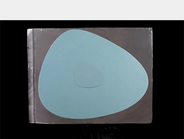 Nordic household heat proof insulation Western simple water drop shaped fan shaped table silicone mat