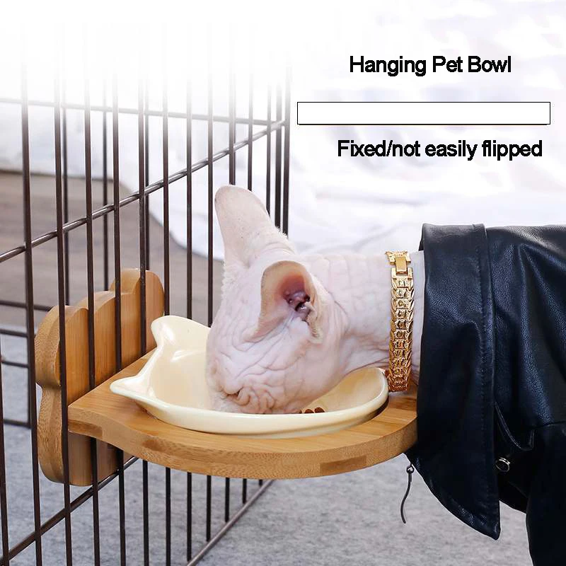 HANDOU Manufacture Direct Sale OEM Ceramic Pastel Pet Bowl  Custom Pet Food Water Feeder Bowl With Support For Dogs Cats