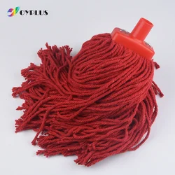 Commercial Replacement Looped String 400g Mop Refill Strip Cloth Wet Dry Microfiber Cleaning Yarn Cotton Mop Head