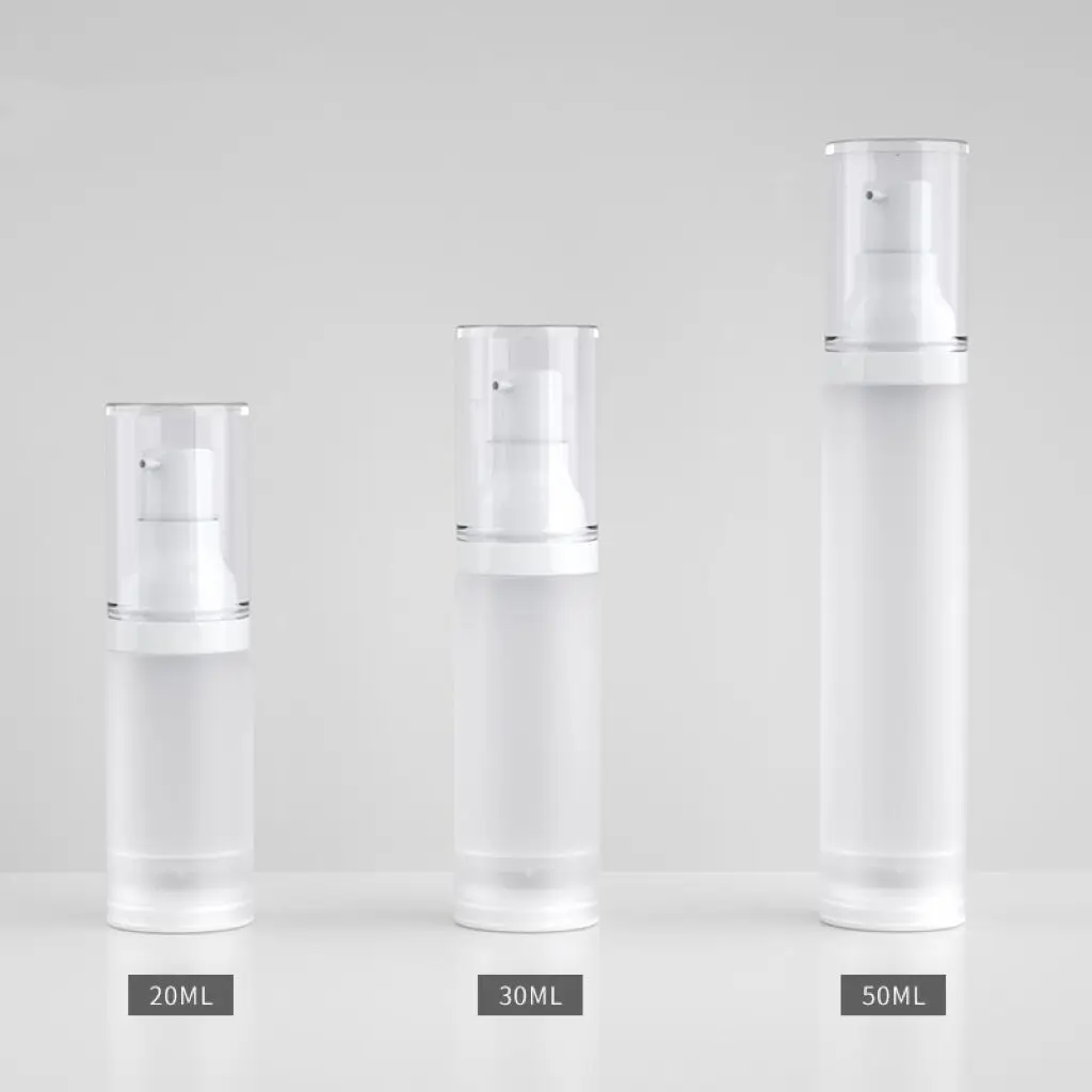Wholesale eco friendly skin care plastic pump cream cosmetic airless lotion PP bottle 20 30 50ml