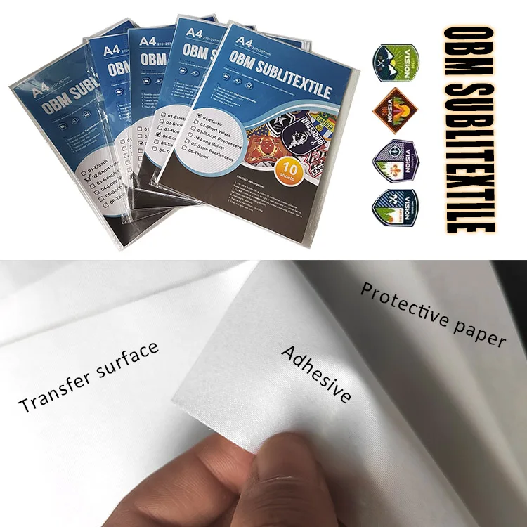 Angelacrox Satin Pearlescent Sublimation Obm Transfer Paper For 100% Cotton Dark Fabric Transfer Tshirt Obm Sublitextil Film