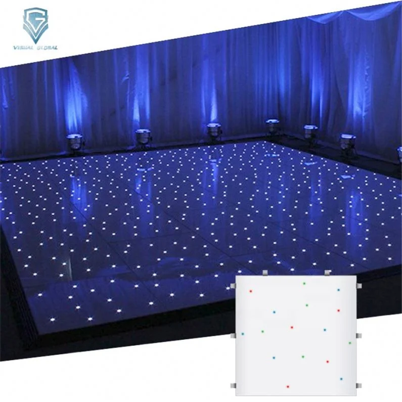 
Promotion Theme Party Discotheque White Starlit Led Dance Floor 