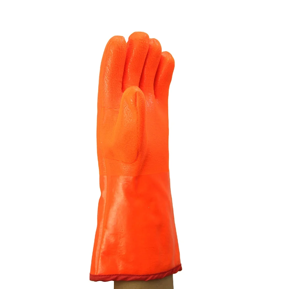 SunnyHope factory wholesale extended bonded sleeve thermal gloves PVC waterproof gloves GOOD QUALITY