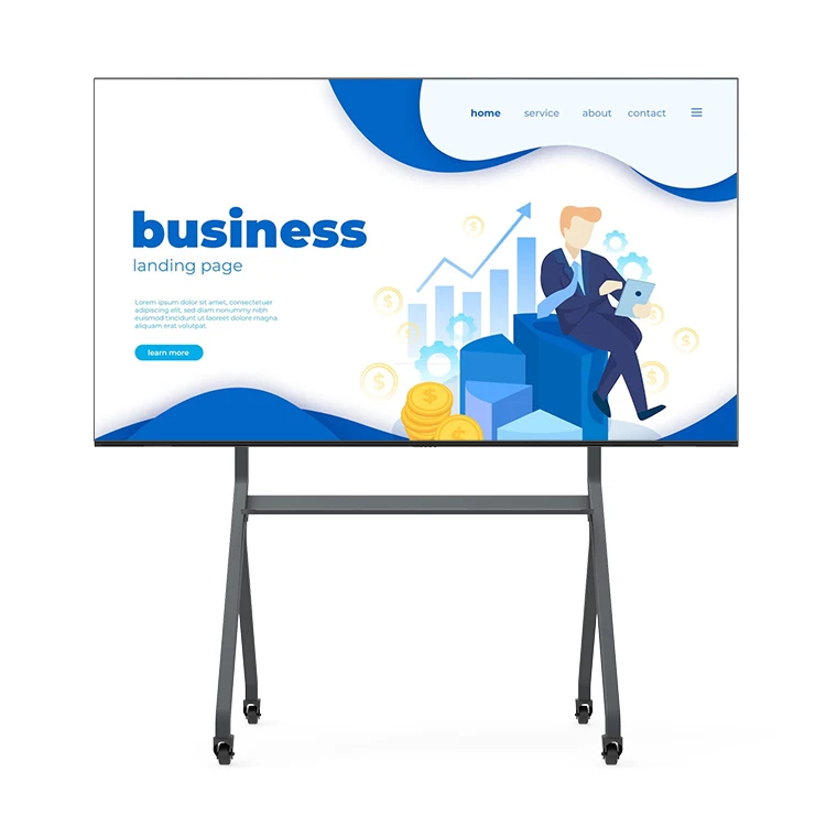 HUSHIDA Remote Control Electronic Smart Class Digital 55 65 75 inch Smart Whiteboard Interactive