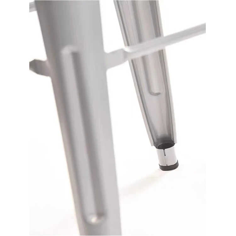 K&B wholesale high quality industrial black stackable metal bar stool chair kitchen bar stools