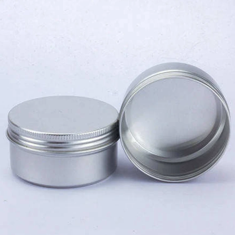 80ml 50g Wholesale Aluminum Metal Container Round Metal Box Tin Aluminum Jar
