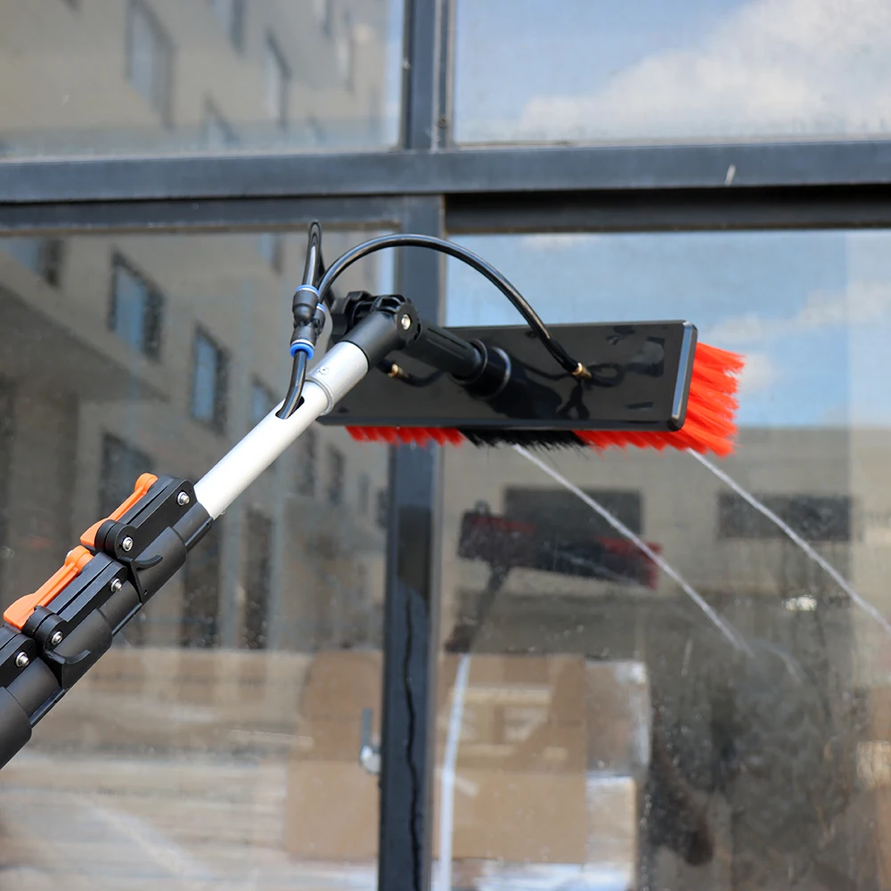 Water Fed Cleaning Pole Brush Set