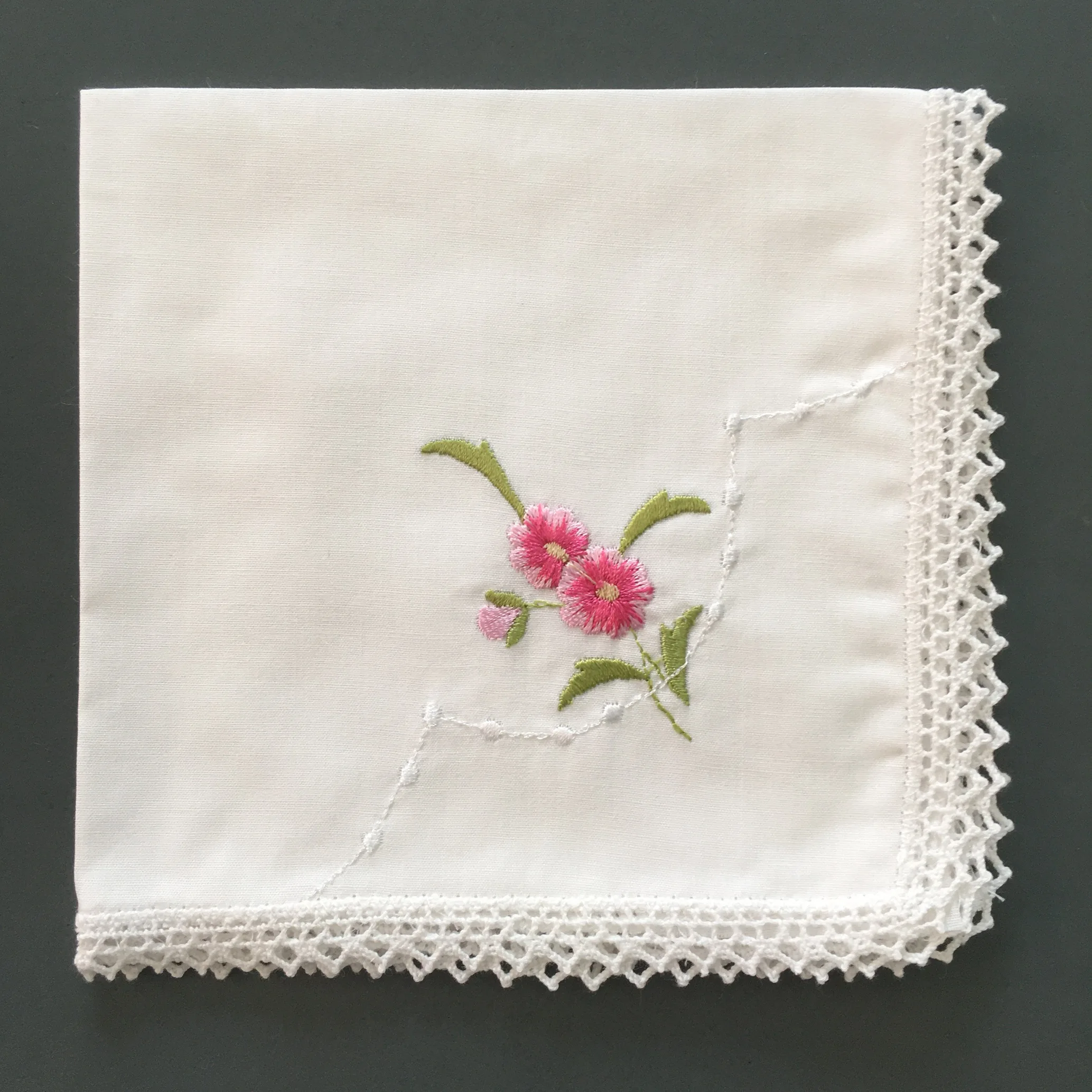 girls widely used cotton embroidered handkerchief