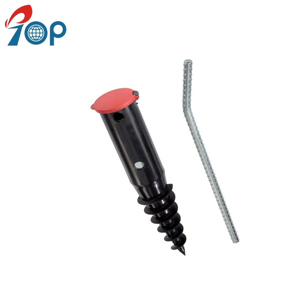 Заземляющий винтовой анкерный ворс HDG для строительной основы