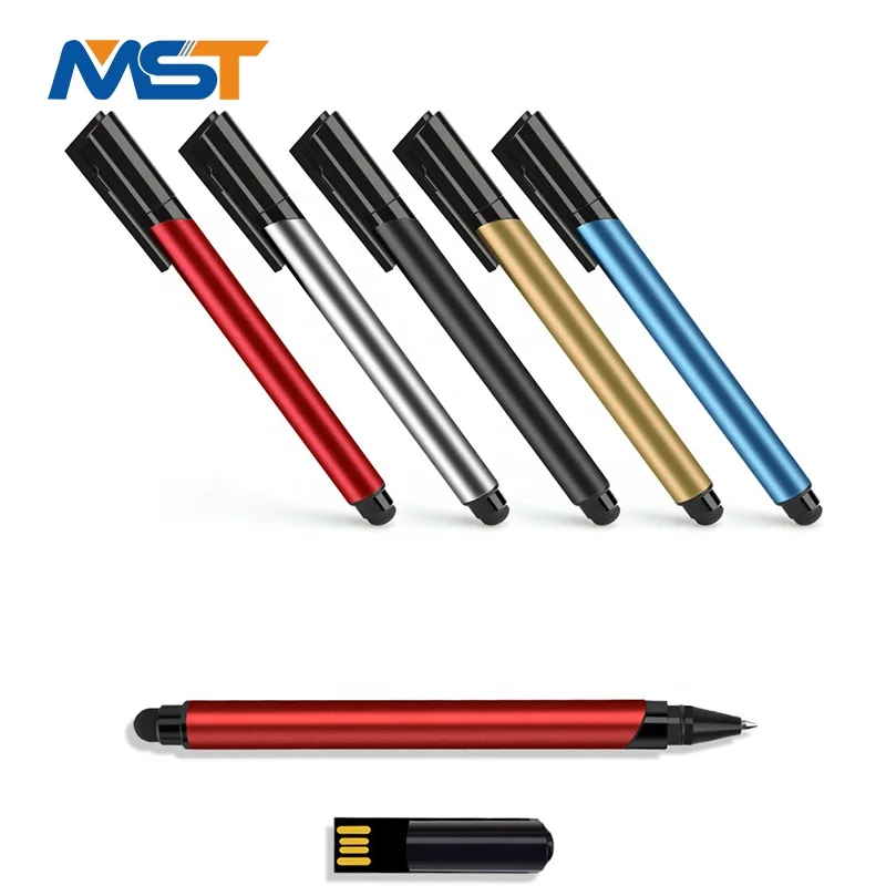 
2020 Creative multi-function USB capacitive pen three-in-one ballpoint pen business meeting gift pen customizable logo 
