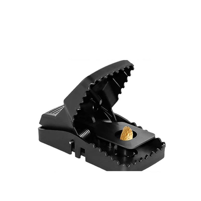 RS847 Home Kitchen Catcher Killer Rat Traps Household High-sensitivity Mouse Clip Black Plastic Automatic Mousetrap