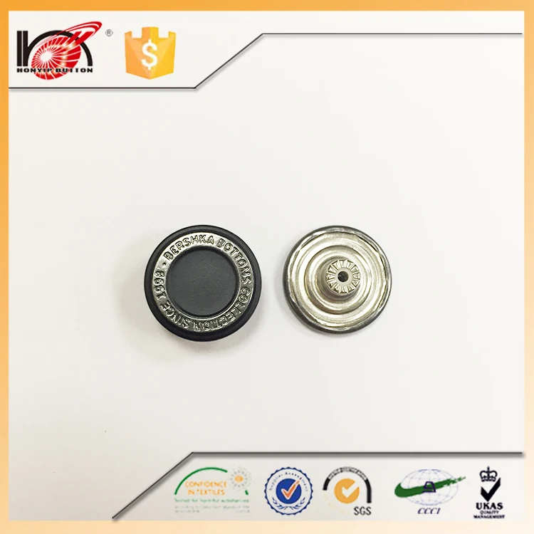 Custom Logo Oekotex Button Handbag Hardware Jean Rivets